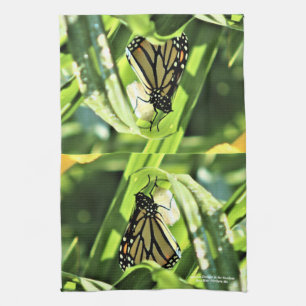 Monarch Emerges in the Gardens Kitchen Towel