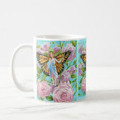 Monarch Fairy amongst the Roses Coffee Mug (Left)