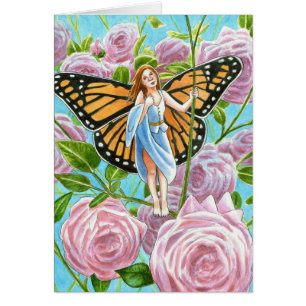 Monarch Fairy parmi les Roses