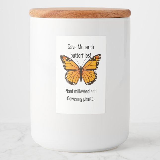 Monarch Food Label (Front)