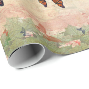 Monarch Garden Wrapping Paper