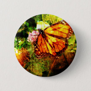 Monarch Grunge 2 Inch Round Button