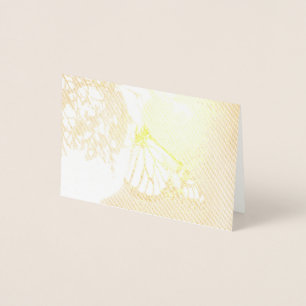 Monarch on a Branch Foil Card