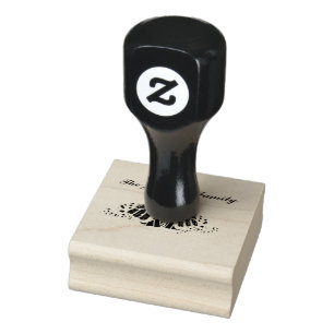 Monarch outline rubber stamp