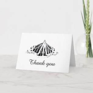 Monarch outline Thank you Card