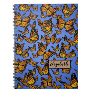 Monarch Pattern Butterfly Notebook