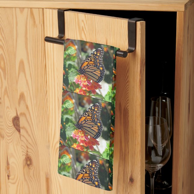 Monarch - Serviettes de cuisine de série papillons (Pliage en tiers)