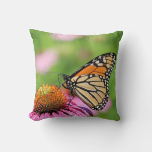 Monarch throw pillow