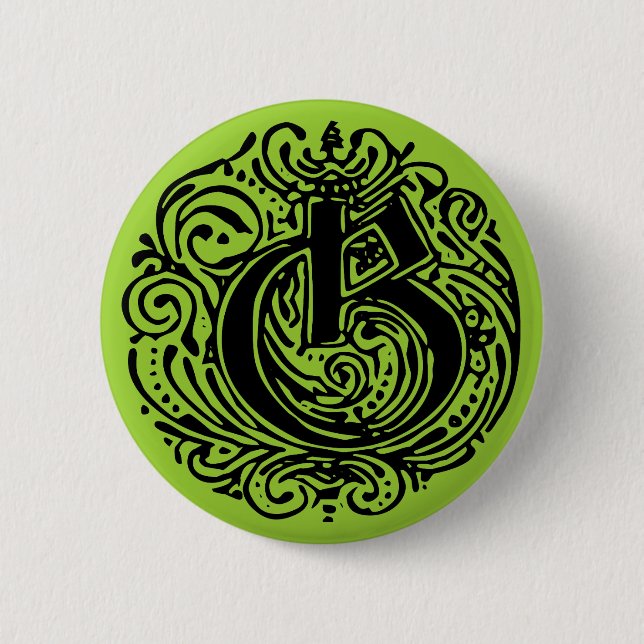 Monarchia "G" 2 Inch Round Button (Front)