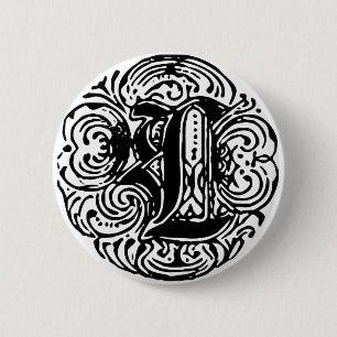 Monarchia "L" 2 Inch Round Button