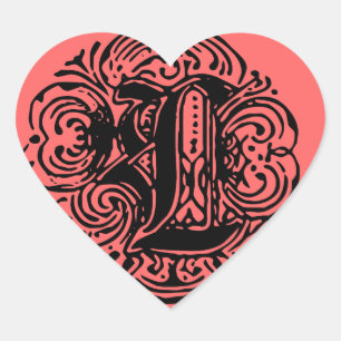 Monarchia "L" Heart Sticker