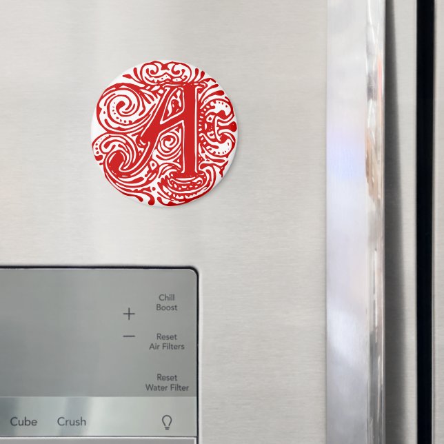 Monarchia Red "A" Magnet (In Situ (Fridge))
