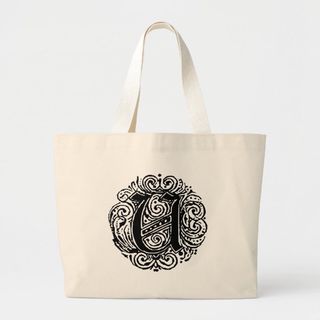 Monarchia "U" Large Tote Bag (Front)