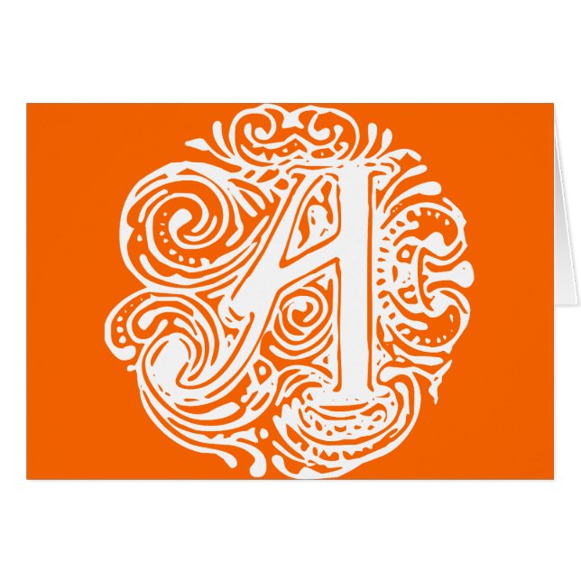 Monarchia White Letter "A" (Devant horizontal)