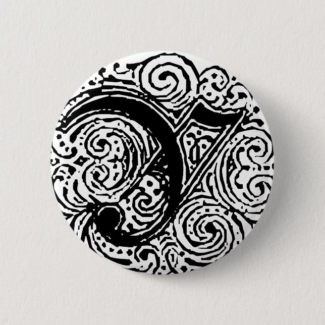 Monarchia "Y" 2 Inch Round Button (Front)