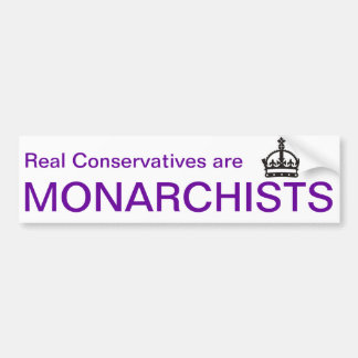 Monarchist Bumper Sticker