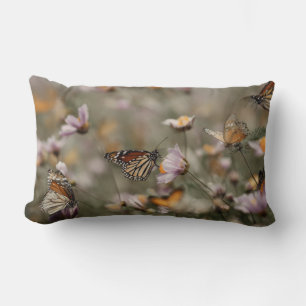 Monarchs & Wildflowers Golden Hour Dreamscape Lumbar Pillow