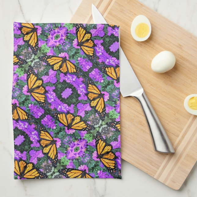 Monarque de serviettes de cuisine et affiches viol (Quart Plié)