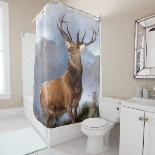 Monarque du rideau en douche animal de faune