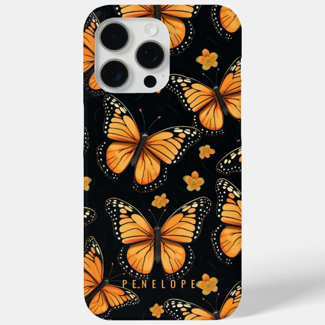 Monarque papillons coque iphone personnalisé (Verso)