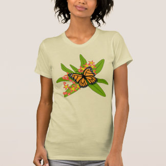 Monarque sur T-shirt Milkweed