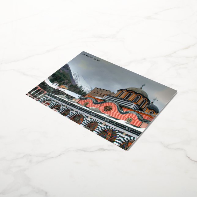 Monastère de Rila, Bulgarie Carte postale (Rotation)