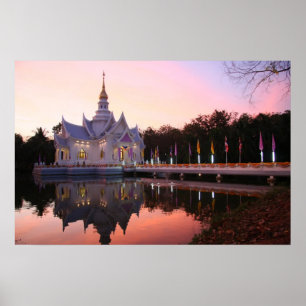 Monastery by the lake poster