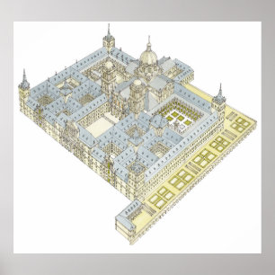 Monastery of San Lorenzo El Real de El Escorial. Poster