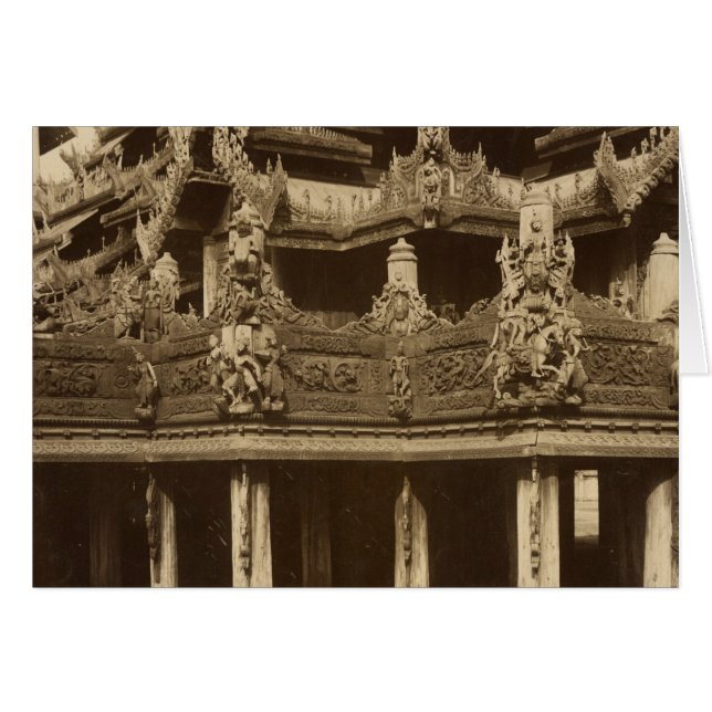 Monastery or Pagoda, detail, probably Mandalay (Front Horizontal)