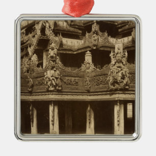 Monastery or Pagoda, detail, probably Mandalay Metal Ornament