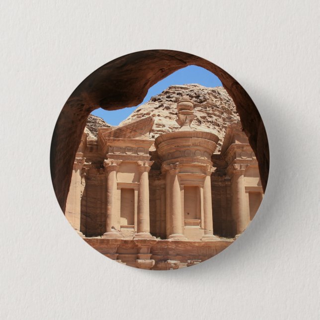 monastery petra 2 inch round button (Front)