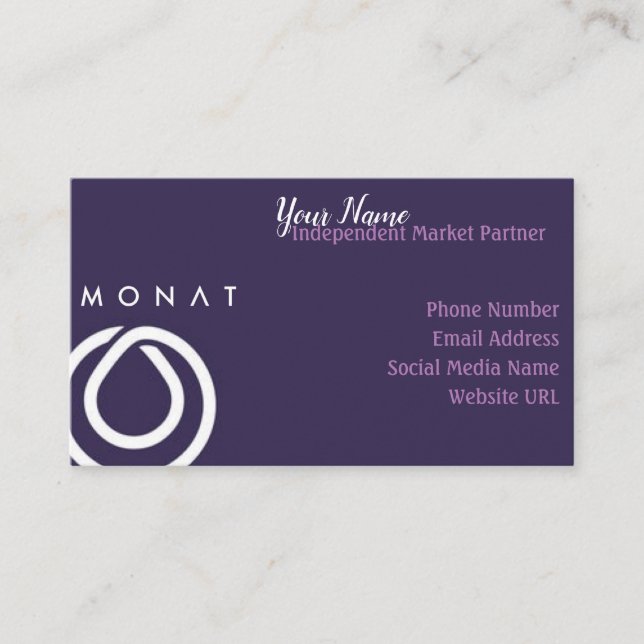 Monat- Be your own boss 2 business card (Front)