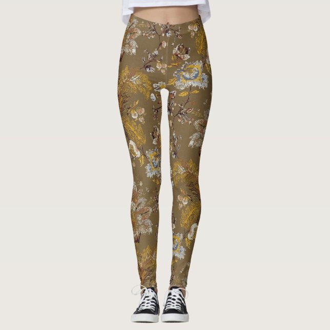 Monat Floral Pattern Leggings (Front)