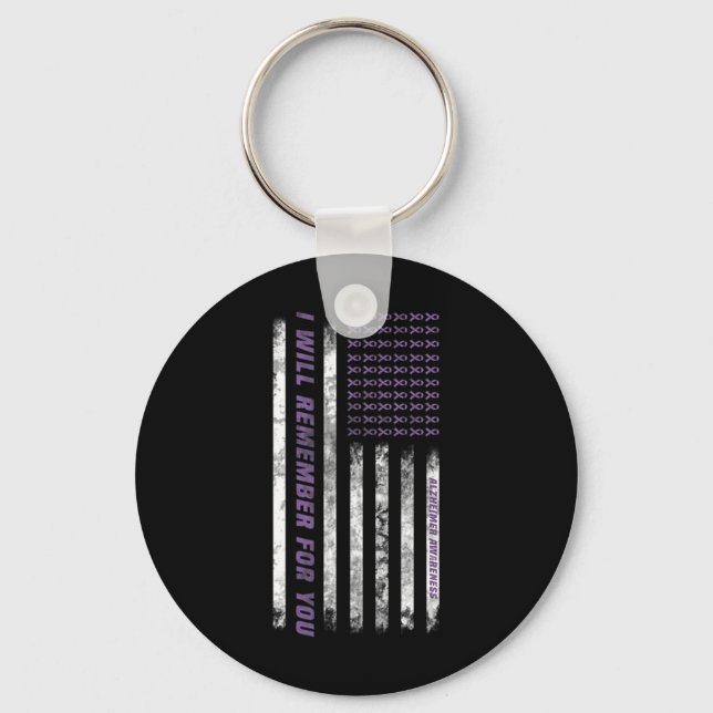 Monat I End Purple Bow Elephant 2  Keychain (Front)