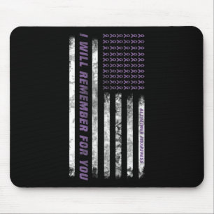 Monat I End Purple Bow Elephant 2  Mouse Pad