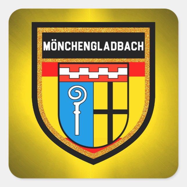 Mönchengladbach Flag Square Sticker (Front)