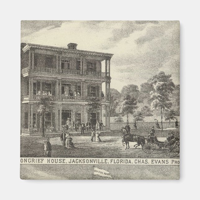 Moncrief House, Jacksonville Magnet (Front)