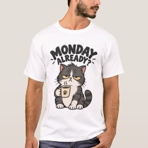 Monday Already? Funny Grumpy Cat T-Shirt