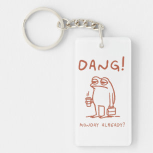 Monday Blues Frog Keychain