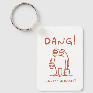 Monday Blues Frog Keychain