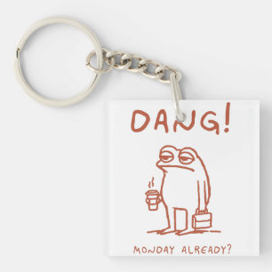 Monday Blues Frog Keychain