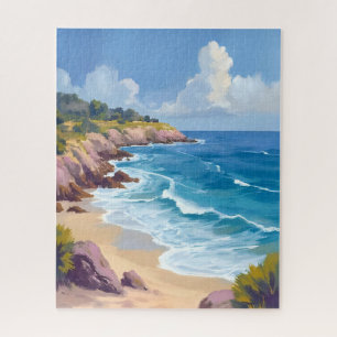 Monday in Malibu   Beach Cliffs CA Travel  Jigsaw Puzzle