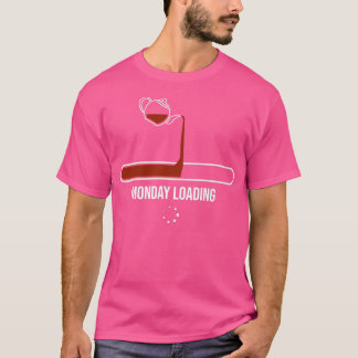 Monday Loading Black Tea Green Tea Lover Gift T-Shirt