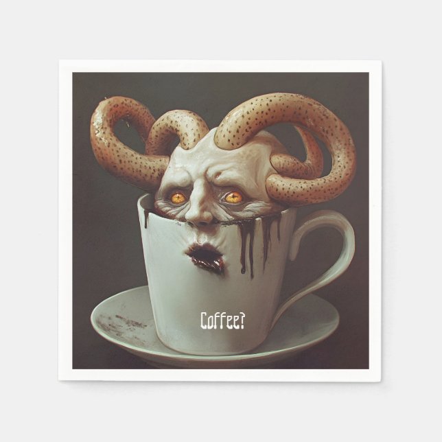 Monday morning blues napkin (Front)