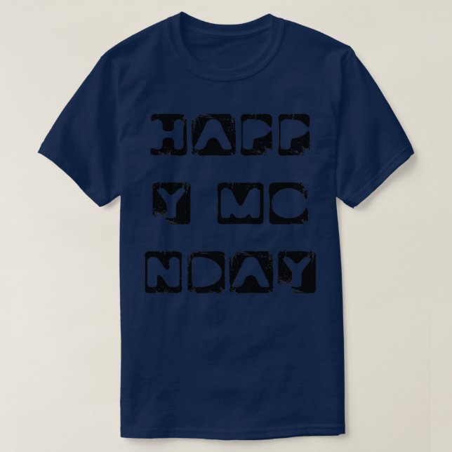 Monday Motivation days of the week typography1 T-Shirt (Design Front)