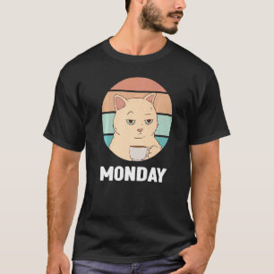Monday Outfit Cute Cat I hate Mondays T-Shirt