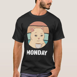 Monday Outfit   Cute Cat I hate Mondays T-Shirt