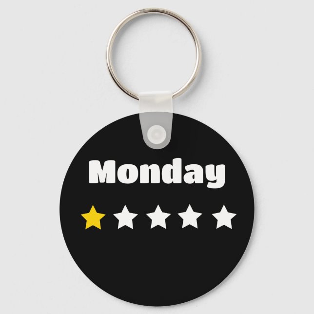 Monday sucks  keychain (Front)