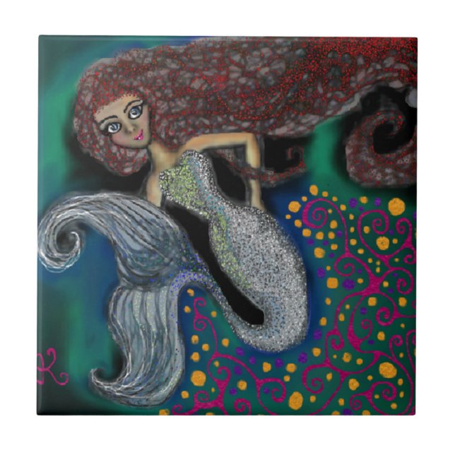 Monday the Mermaid. Tile (Front)