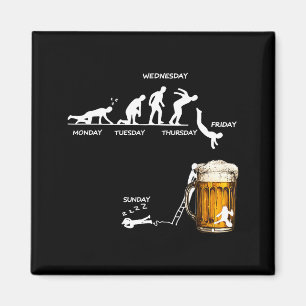 Monday Tuesday Thursday Friday Saturday Sunday Bee Magnet